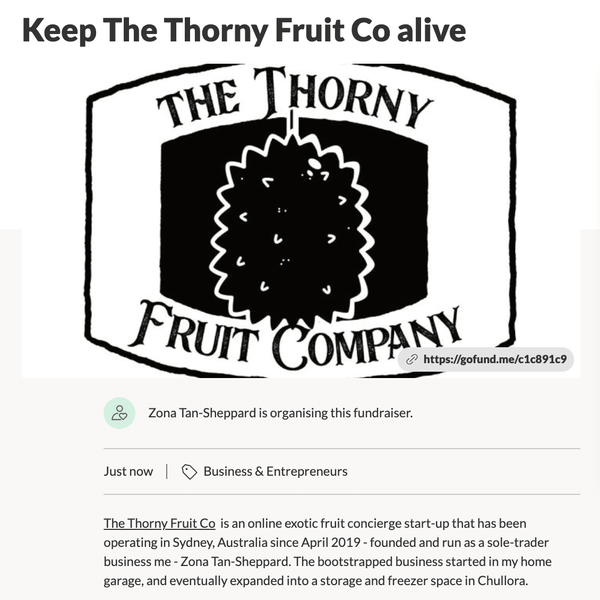 [APPEAL] Keep The Thorny Fruit Co Alive