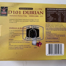 Load image into Gallery viewer, D101 Frozen Durian pulp 400g box - The Thorny Fruit Co