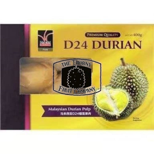 D24 Frozen Durian pulp 400g box - The Thorny Fruit Co