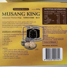 Load image into Gallery viewer, Musang King D197 Frozen Durian pulp 400g box - The Thorny Fruit Co