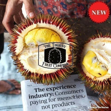 Load image into Gallery viewer, [NOT IN SEASON] QLD grown Durio Dulcis. Lahung. Tutong. Marangang. Wild Red Durian - The Thorny Fruit Co