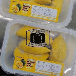 [PRE-ORDER] Air-Flown Musang King D197 - Fresh Chilled Durian pulp 400g - The Thorny Fruit Co