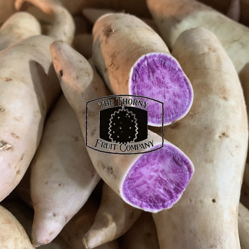 [PRE-ORDER] Fresh QLD Okinawan Potato. Hawaiian Purple Sweet Potato. Ipomoea batatas - The Thorny Fruit Co