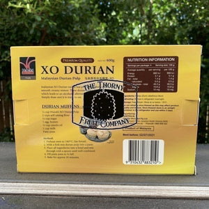 XO Frozen Durian pulp 400g box - The Thorny Fruit Co